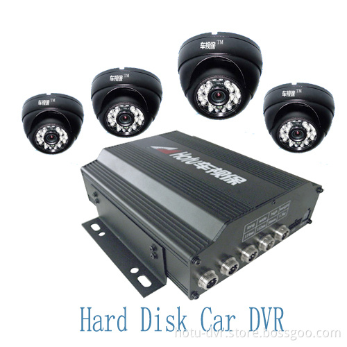 CCTV H. 264 Mobile HDD Car DVR with 4 Camera (Ht-6504)